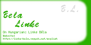 bela linke business card